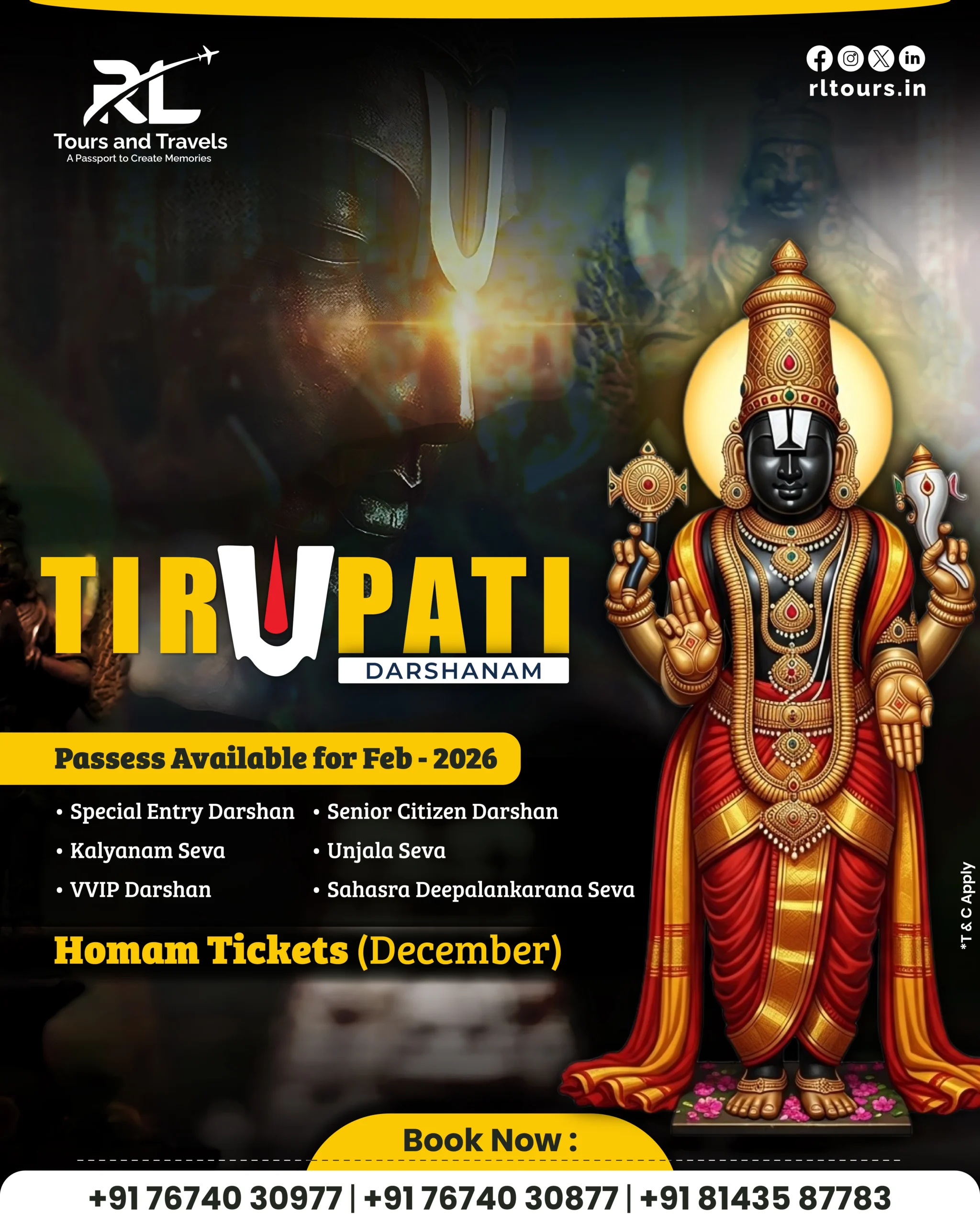 Tirupati Darshanam Tickets