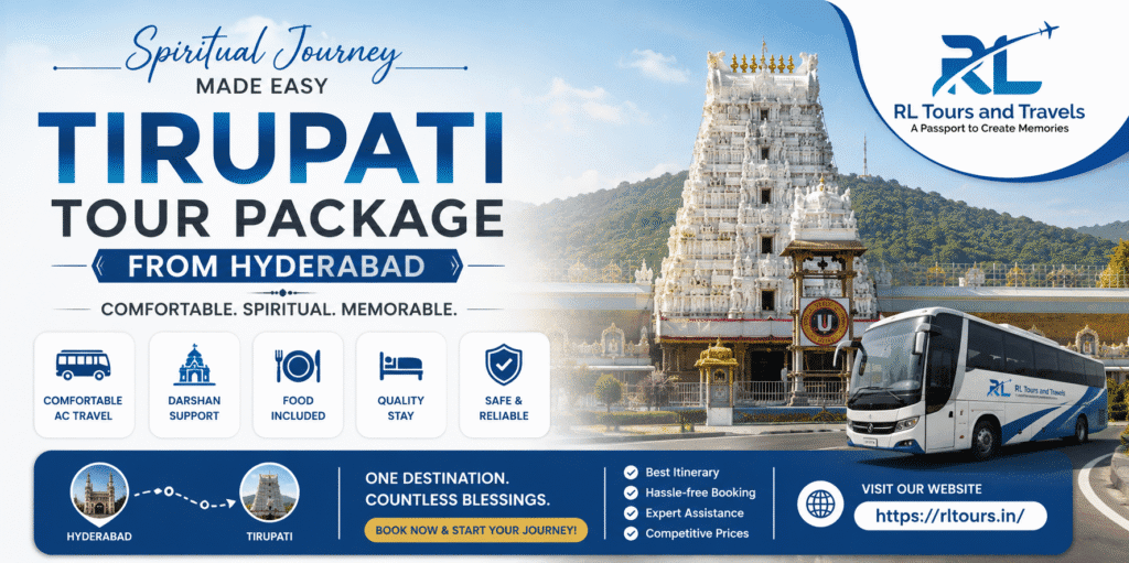 Tirupati tour packages from hyderabad