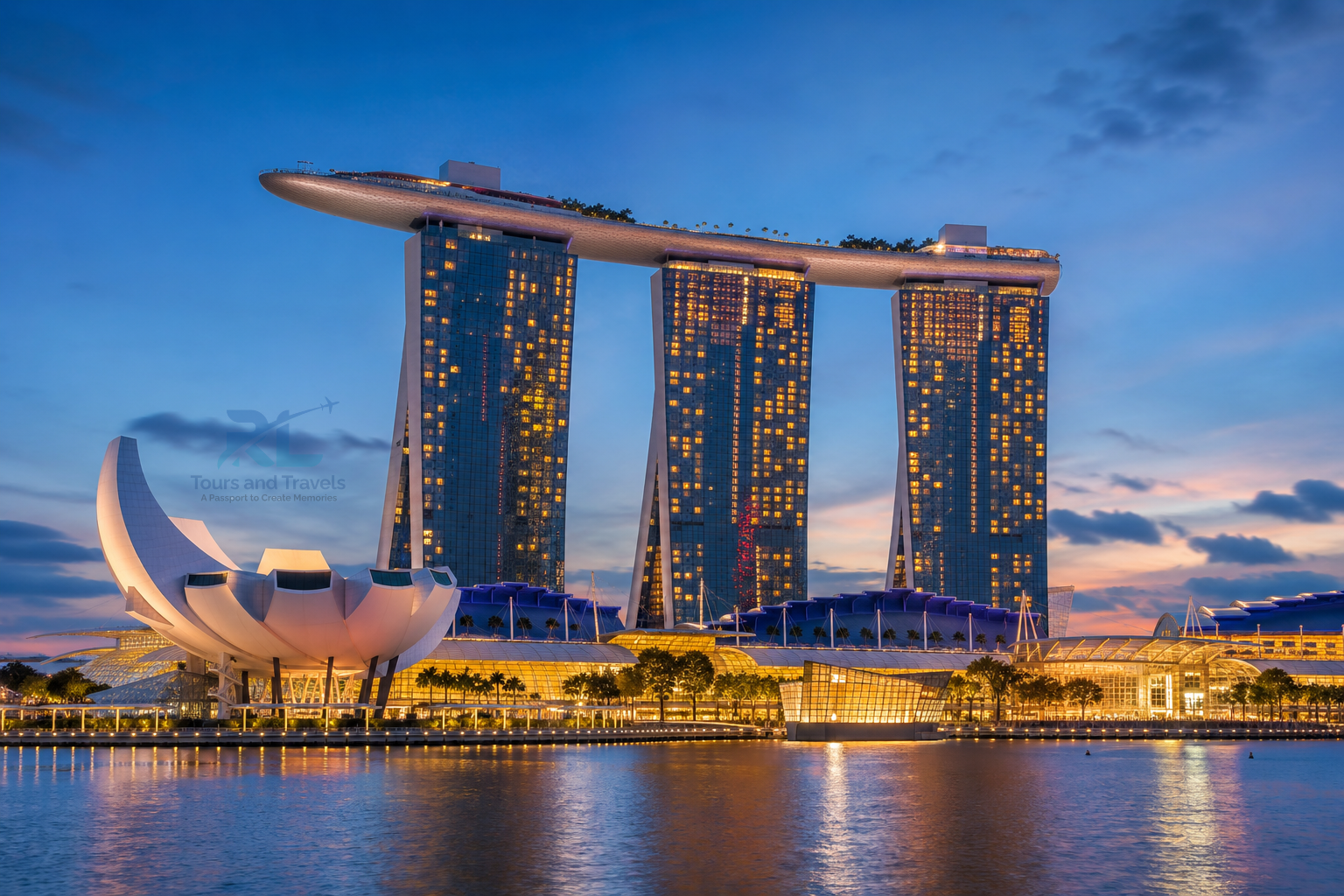 Marina Bay Sands Skyline at Dusk, Singapore