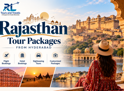 Rajasthan tour packages from Hyderabad featuring the royal palaces and forts of Rajasthan