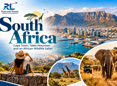 South Africa travel featuring Cape Town, Table Mountain and an African wildlife safari